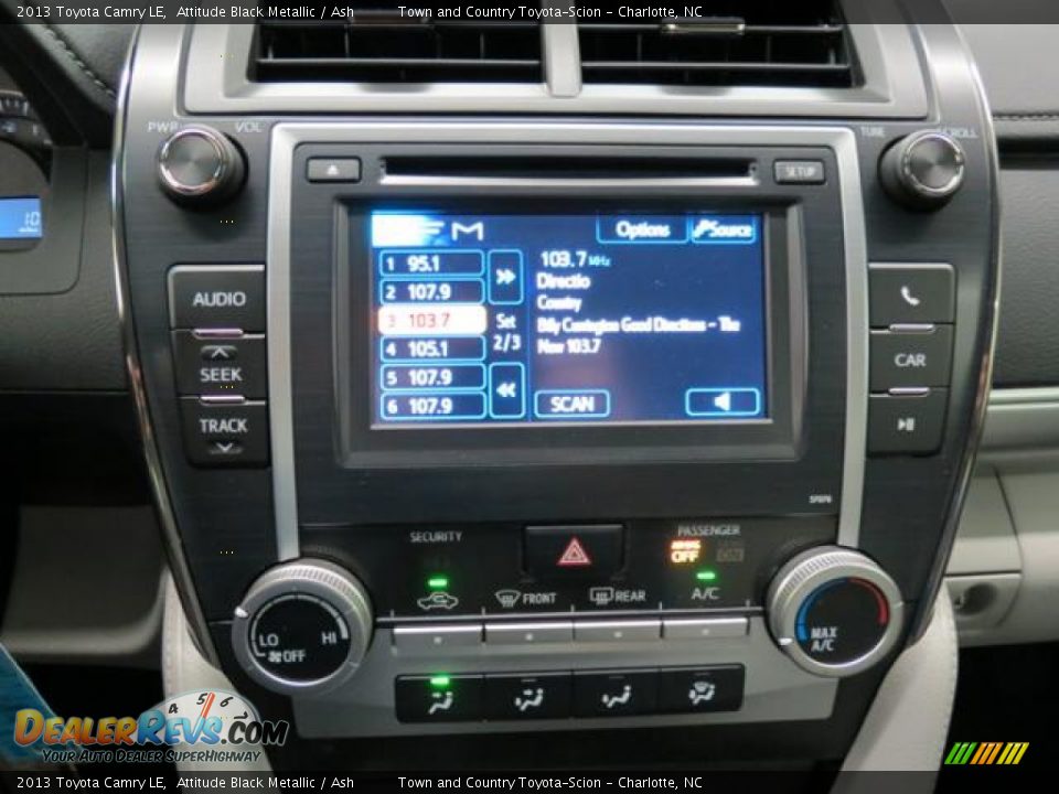 2013 Toyota Camry LE Attitude Black Metallic / Ash Photo #14