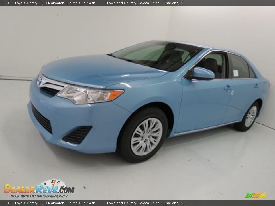 2013 Toyota Camry LE Clearwater Blue Metallic / Ash Photo #3