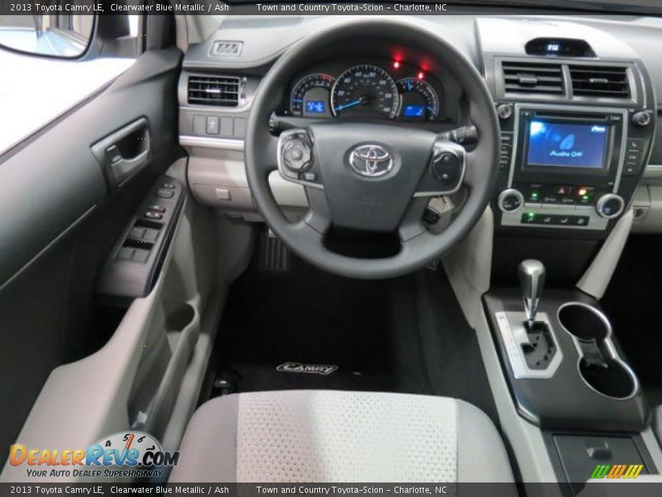 2013 Toyota Camry LE Clearwater Blue Metallic / Ash Photo #5