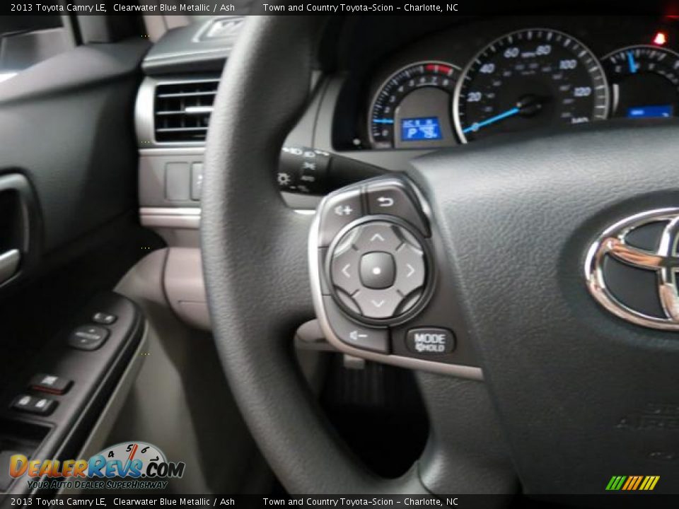 2013 Toyota Camry LE Clearwater Blue Metallic / Ash Photo #14