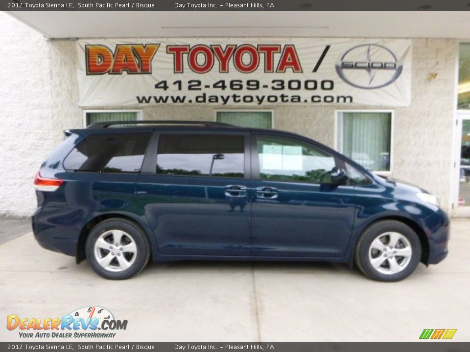 2012 Toyota Sienna LE South Pacific Pearl / Bisque Photo #1