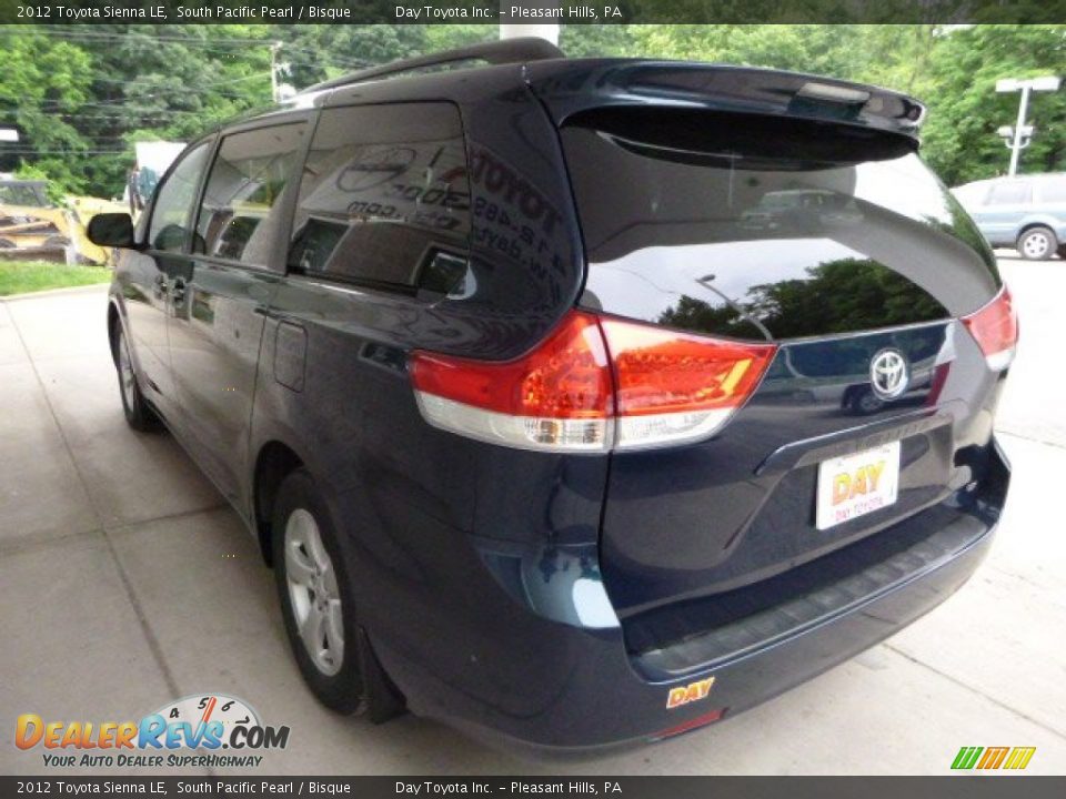 2012 Toyota Sienna LE South Pacific Pearl / Bisque Photo #4