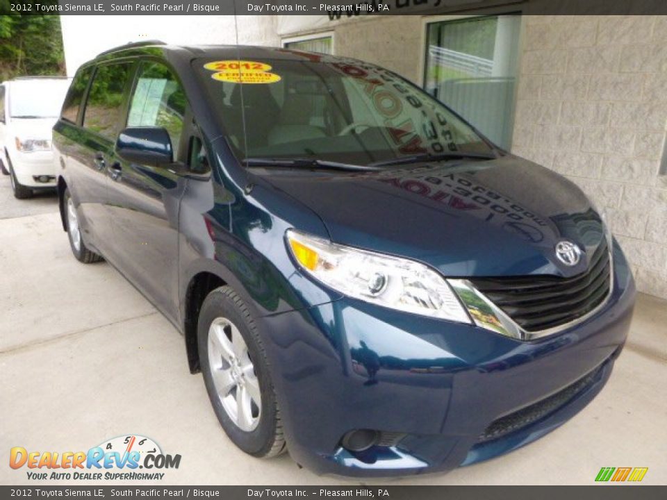 2012 Toyota Sienna LE South Pacific Pearl / Bisque Photo #7
