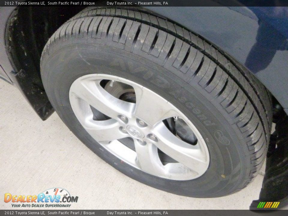 2012 Toyota Sienna LE South Pacific Pearl / Bisque Photo #8