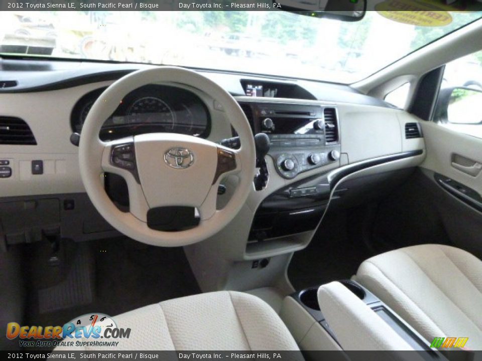 2012 Toyota Sienna LE South Pacific Pearl / Bisque Photo #14