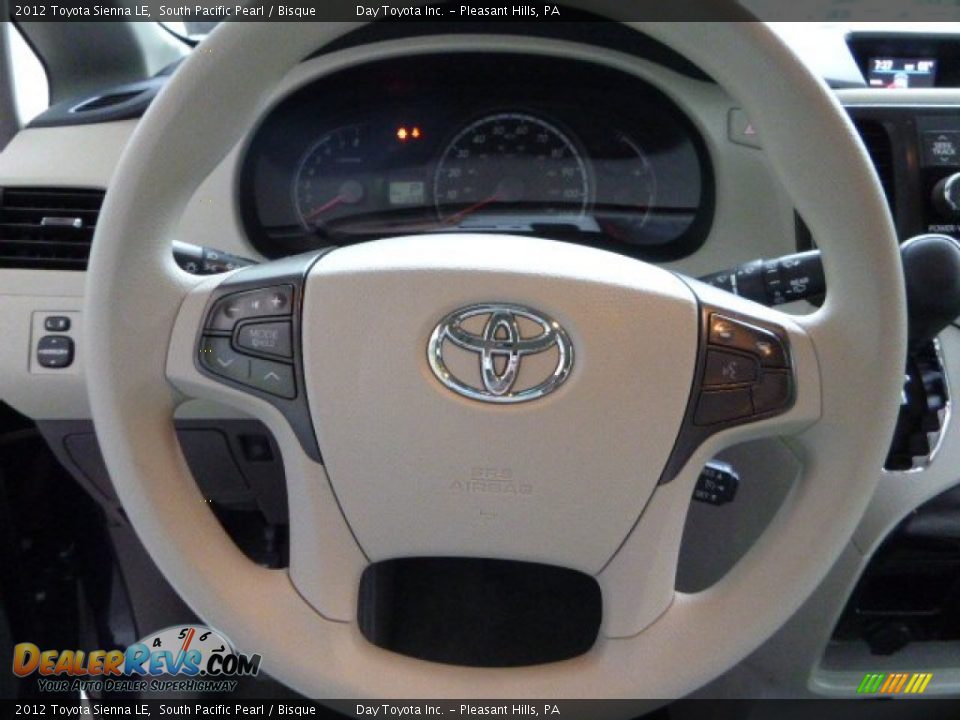 2012 Toyota Sienna LE South Pacific Pearl / Bisque Photo #16