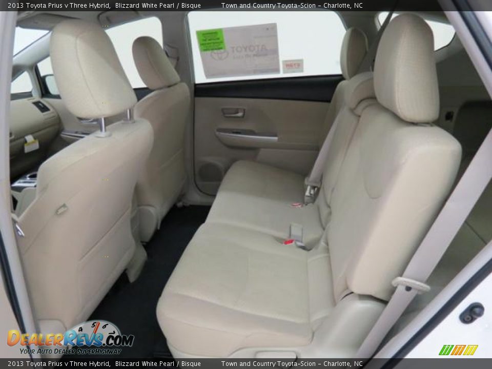 2013 Toyota Prius v Three Hybrid Blizzard White Pearl / Bisque Photo #6