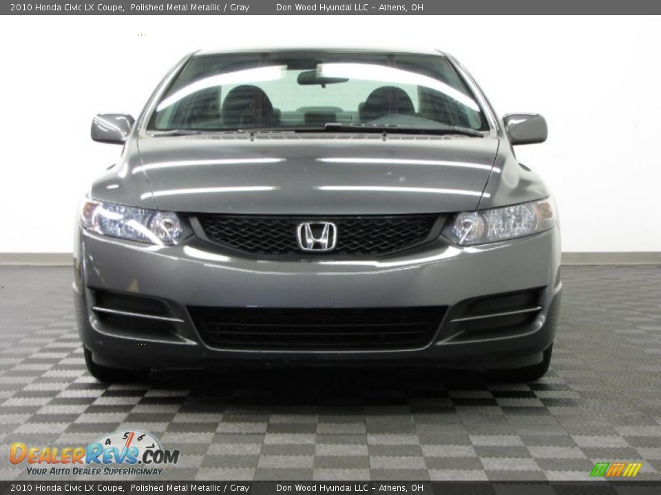 2010 Honda Civic LX Coupe Polished Metal Metallic / Gray Photo #2