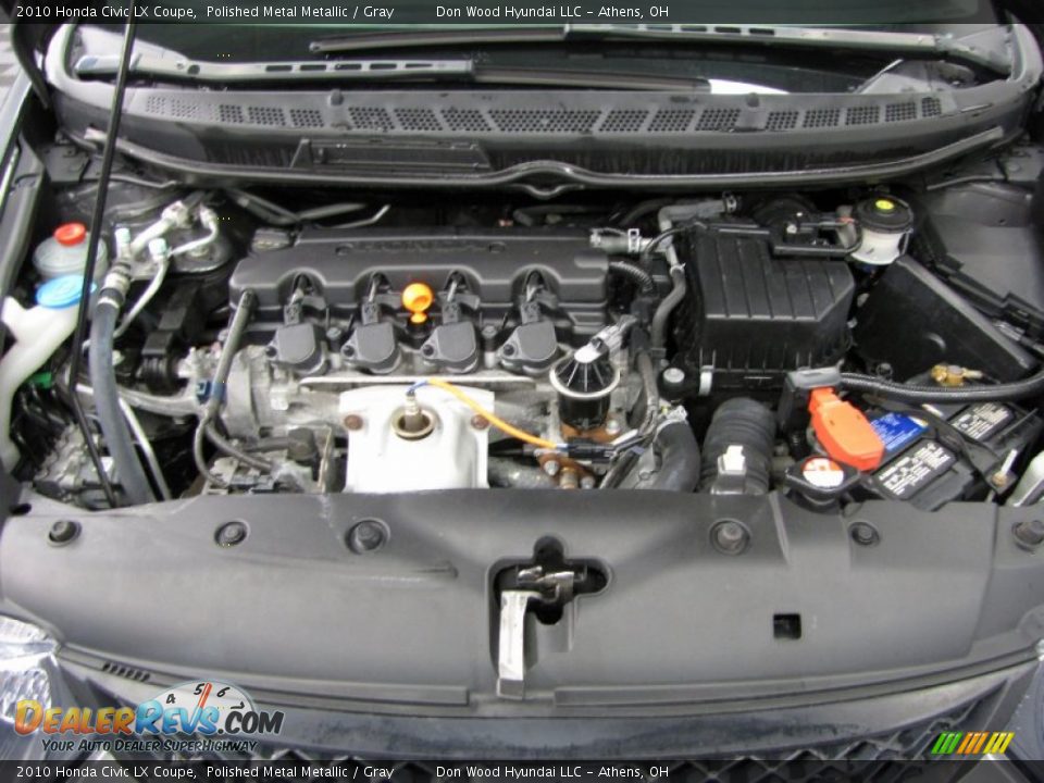 2010 Honda Civic LX Coupe Polished Metal Metallic / Gray Photo #5