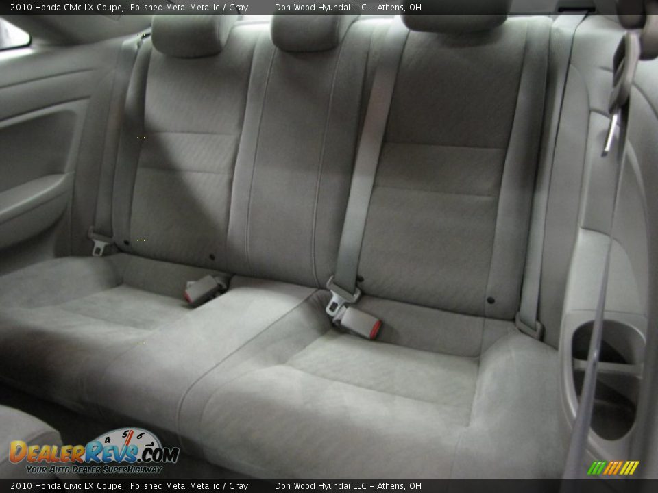 2010 Honda Civic LX Coupe Polished Metal Metallic / Gray Photo #7