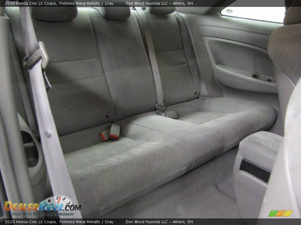 2010 Honda Civic LX Coupe Polished Metal Metallic / Gray Photo #8