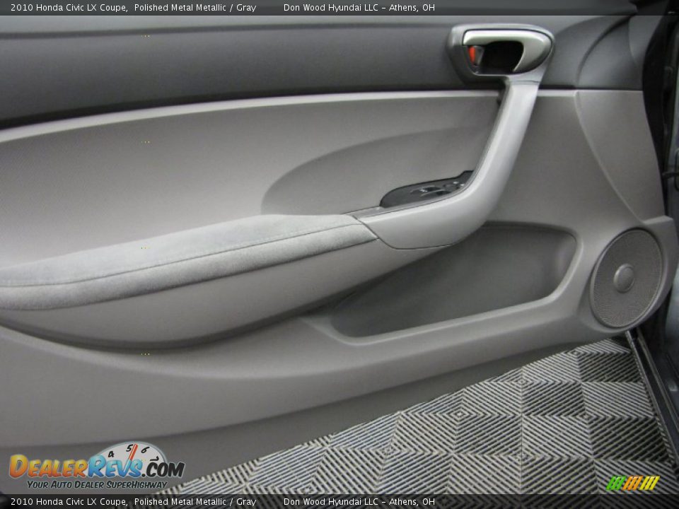 2010 Honda Civic LX Coupe Polished Metal Metallic / Gray Photo #10