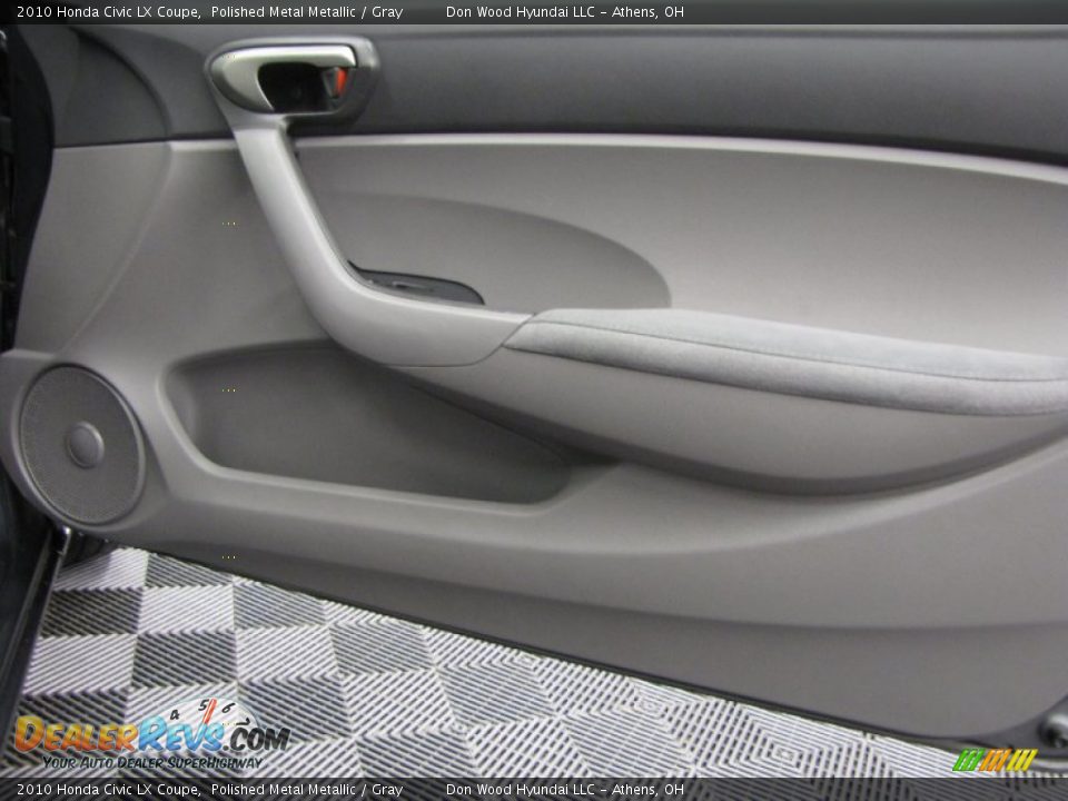 2010 Honda Civic LX Coupe Polished Metal Metallic / Gray Photo #12