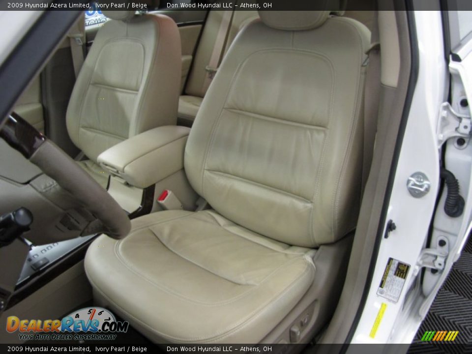 2009 Hyundai Azera Limited Ivory Pearl / Beige Photo #6