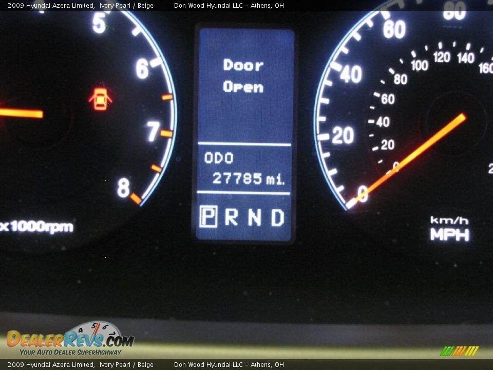 2009 Hyundai Azera Limited Ivory Pearl / Beige Photo #19