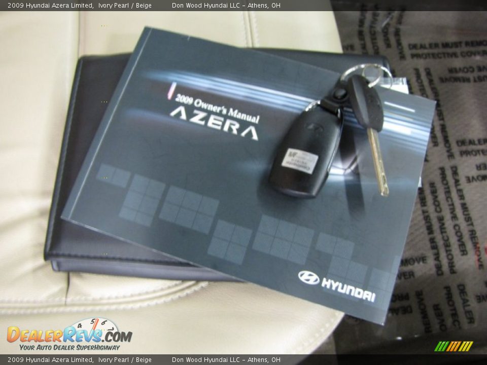 2009 Hyundai Azera Limited Ivory Pearl / Beige Photo #27