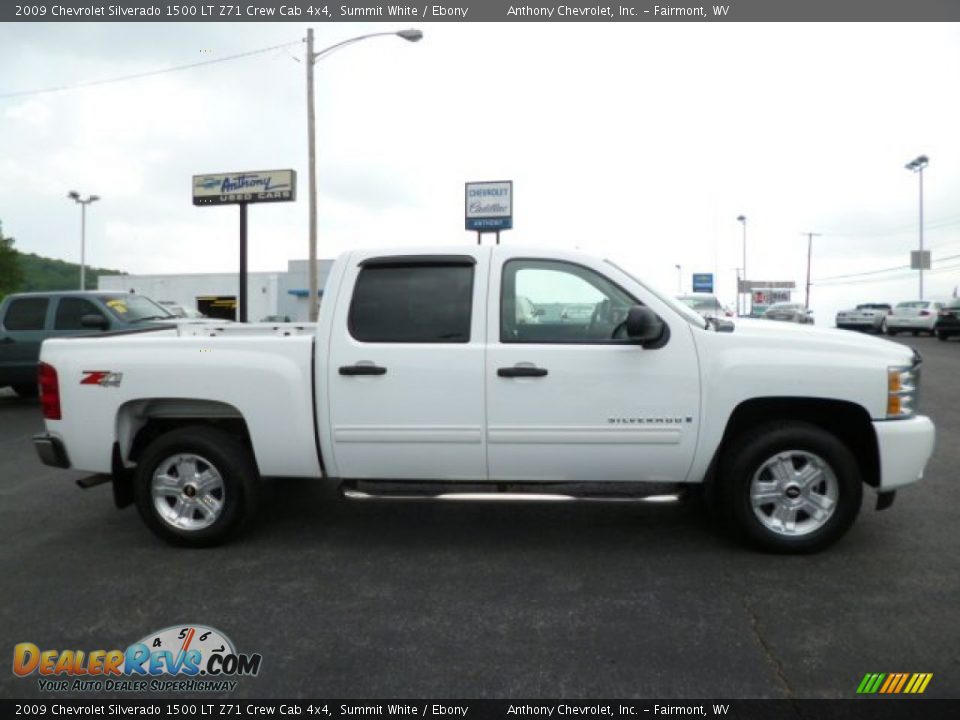 2009 Chevrolet Silverado 1500 LT Z71 Crew Cab 4x4 Summit White / Ebony Photo #8