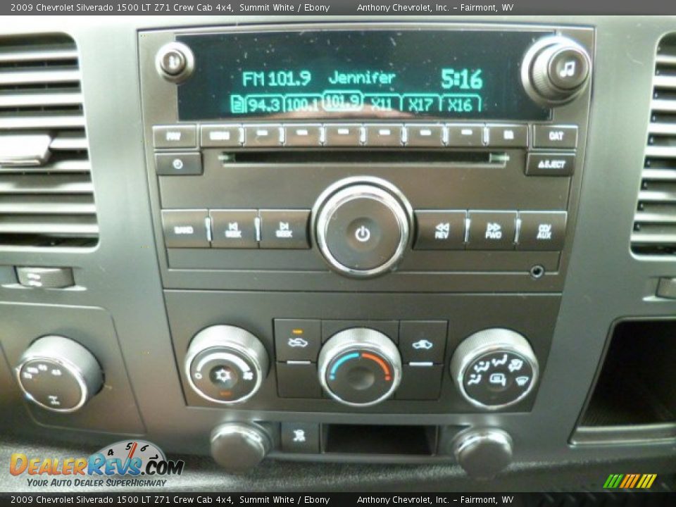 2009 Chevrolet Silverado 1500 LT Z71 Crew Cab 4x4 Summit White / Ebony Photo #19