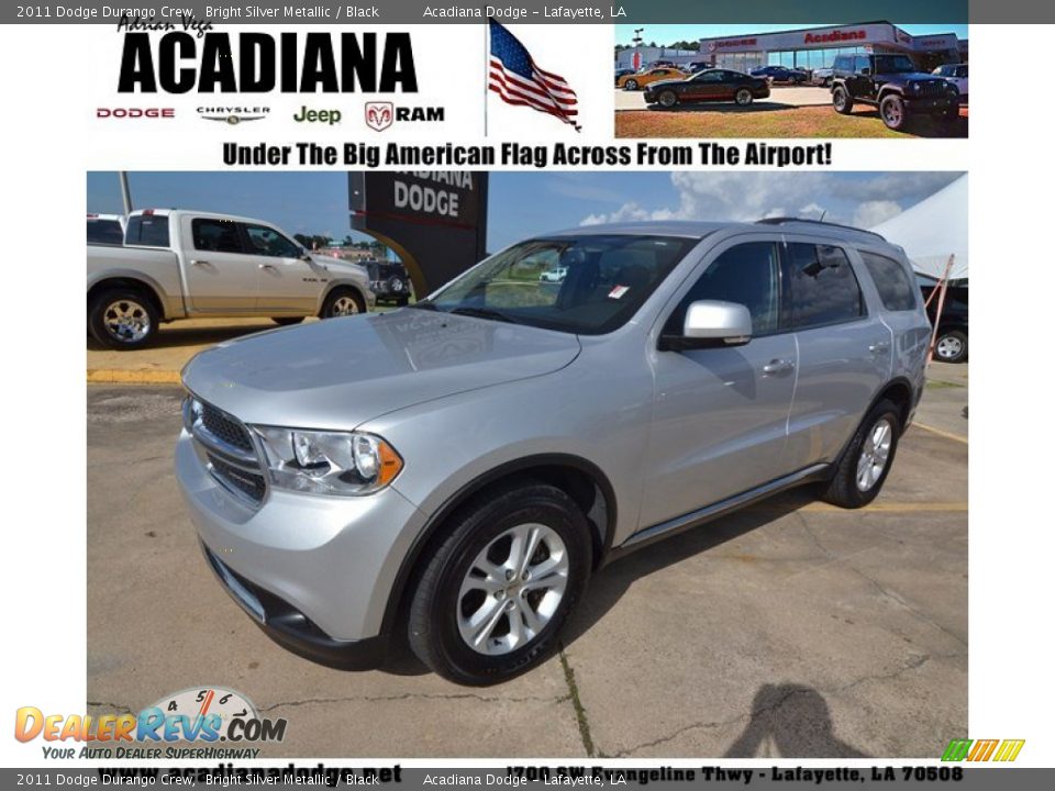 2011 Dodge Durango Crew Bright Silver Metallic / Black Photo #1