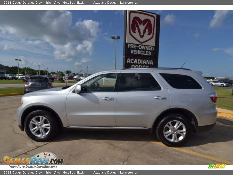 2011 Dodge Durango Crew Bright Silver Metallic / Black Photo #2