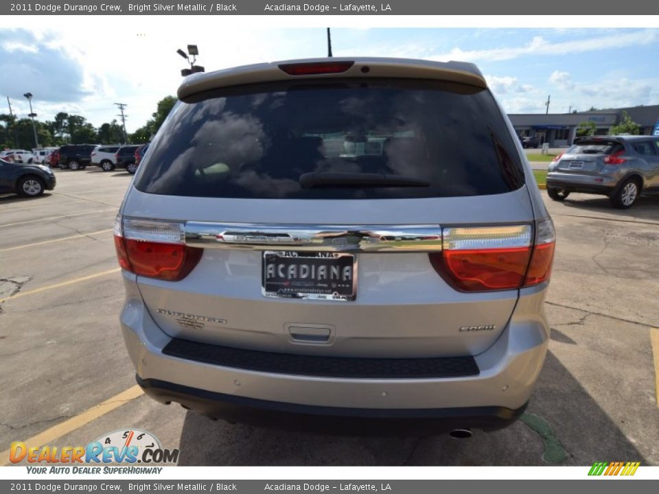 2011 Dodge Durango Crew Bright Silver Metallic / Black Photo #4