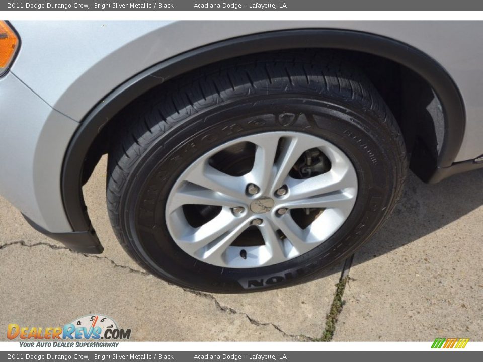 2011 Dodge Durango Crew Bright Silver Metallic / Black Photo #10