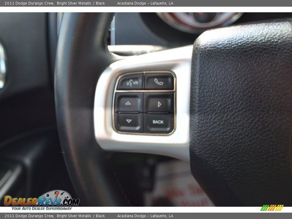 2011 Dodge Durango Crew Bright Silver Metallic / Black Photo #24