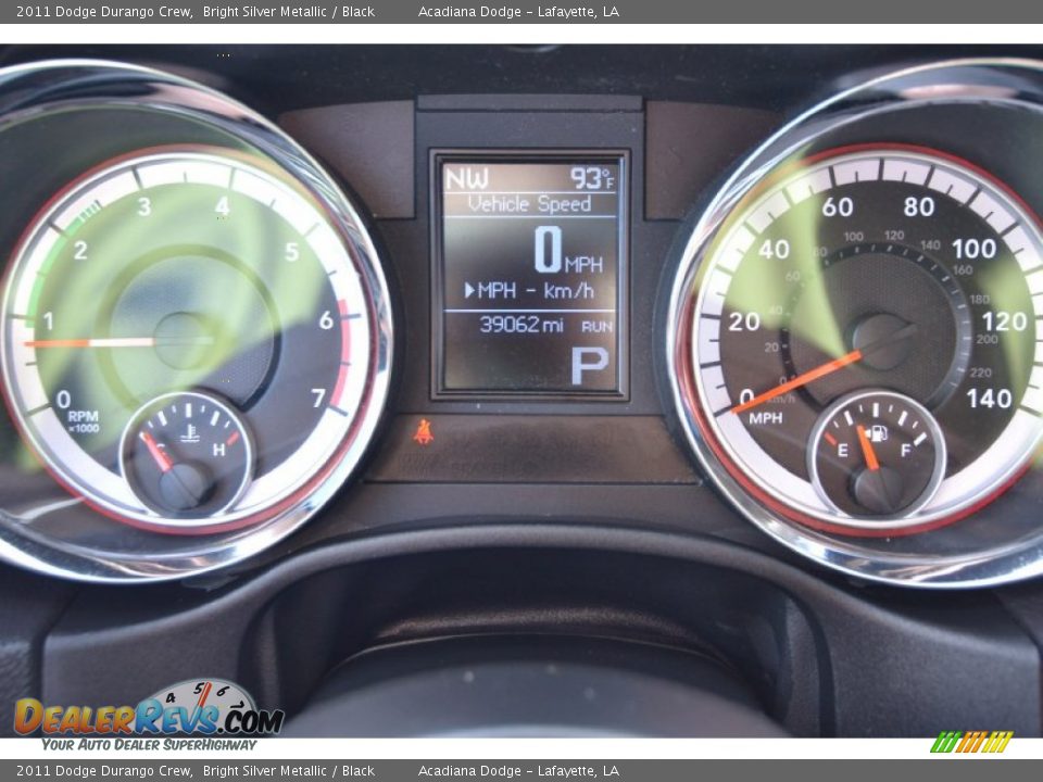 2011 Dodge Durango Crew Bright Silver Metallic / Black Photo #26