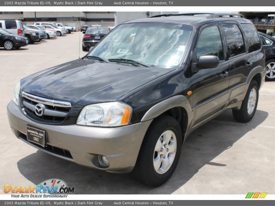 2003 Mazda Tribute ES-V6 Mystic Black / Dark Flint Gray Photo #3