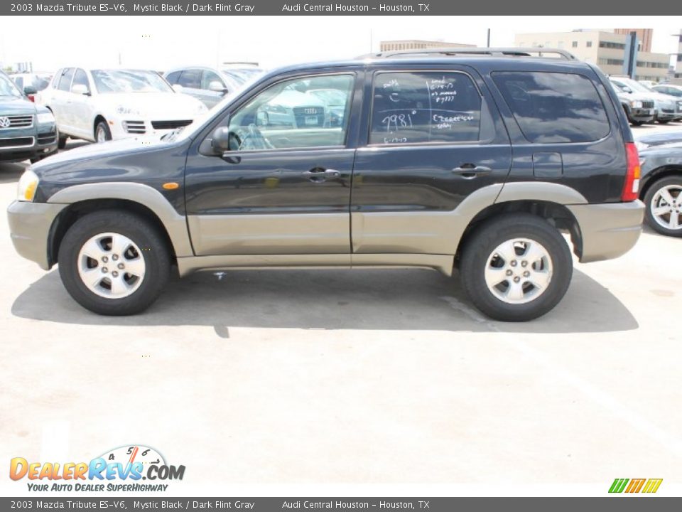 2003 Mazda Tribute ES-V6 Mystic Black / Dark Flint Gray Photo #4