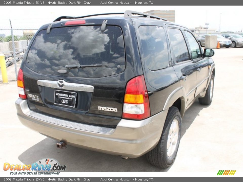 2003 Mazda Tribute ES-V6 Mystic Black / Dark Flint Gray Photo #7