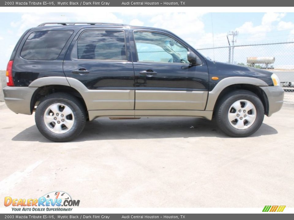2003 Mazda Tribute ES-V6 Mystic Black / Dark Flint Gray Photo #8