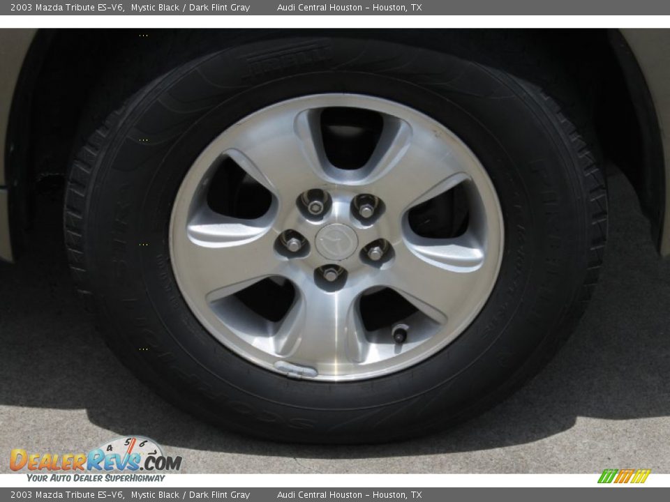2003 Mazda Tribute ES-V6 Mystic Black / Dark Flint Gray Photo #9