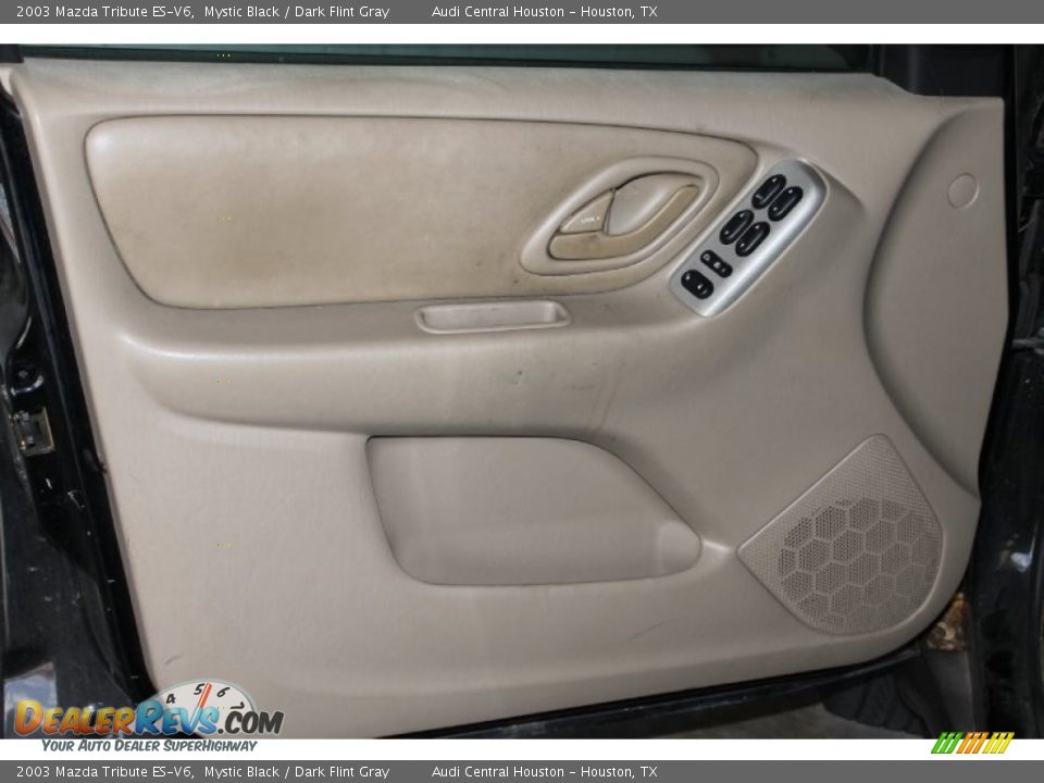 2003 Mazda Tribute ES-V6 Mystic Black / Dark Flint Gray Photo #10