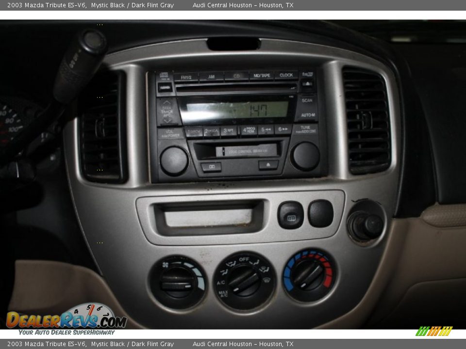 2003 Mazda Tribute ES-V6 Mystic Black / Dark Flint Gray Photo #14