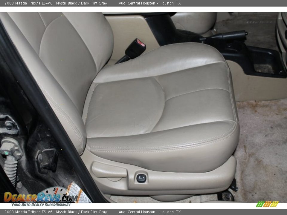 2003 Mazda Tribute ES-V6 Mystic Black / Dark Flint Gray Photo #27