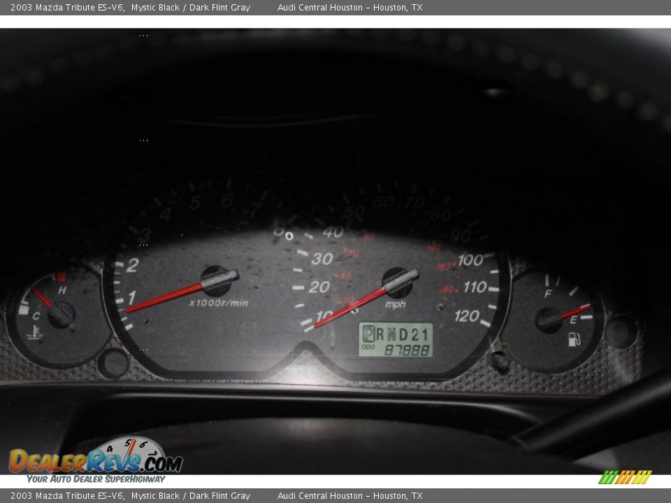 2003 Mazda Tribute ES-V6 Mystic Black / Dark Flint Gray Photo #29