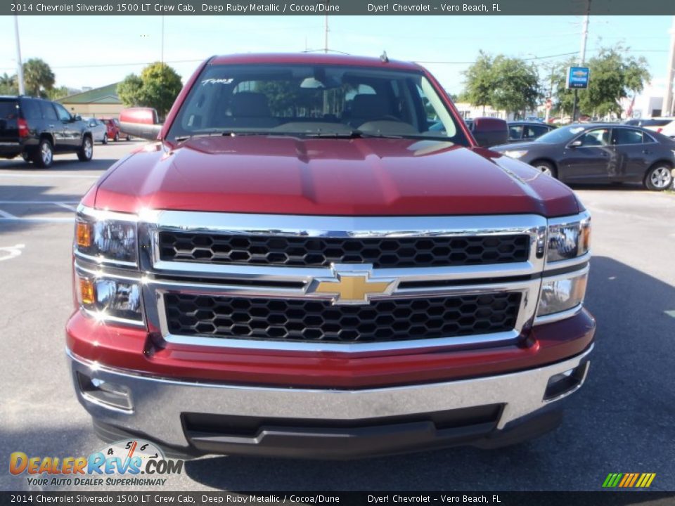 Deep Ruby Metallic 2014 Chevrolet Silverado 1500 LT Crew Cab Photo #2