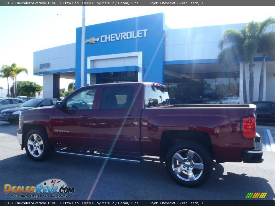 2014 Chevrolet Silverado 1500 LT Crew Cab Deep Ruby Metallic / Cocoa/Dune Photo #4