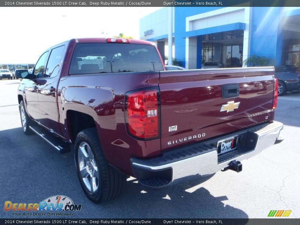 2014 Chevrolet Silverado 1500 LT Crew Cab Deep Ruby Metallic / Cocoa/Dune Photo #5