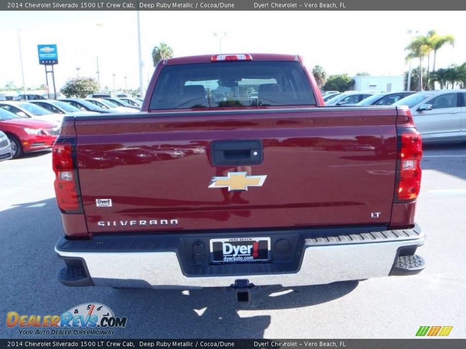 2014 Chevrolet Silverado 1500 LT Crew Cab Deep Ruby Metallic / Cocoa/Dune Photo #6