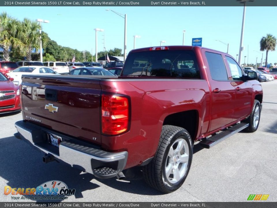 2014 Chevrolet Silverado 1500 LT Crew Cab Deep Ruby Metallic / Cocoa/Dune Photo #7