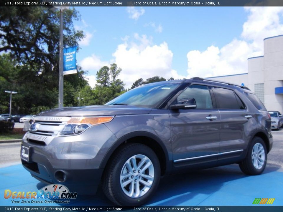 2013 Ford Explorer XLT Sterling Gray Metallic / Medium Light Stone Photo #1