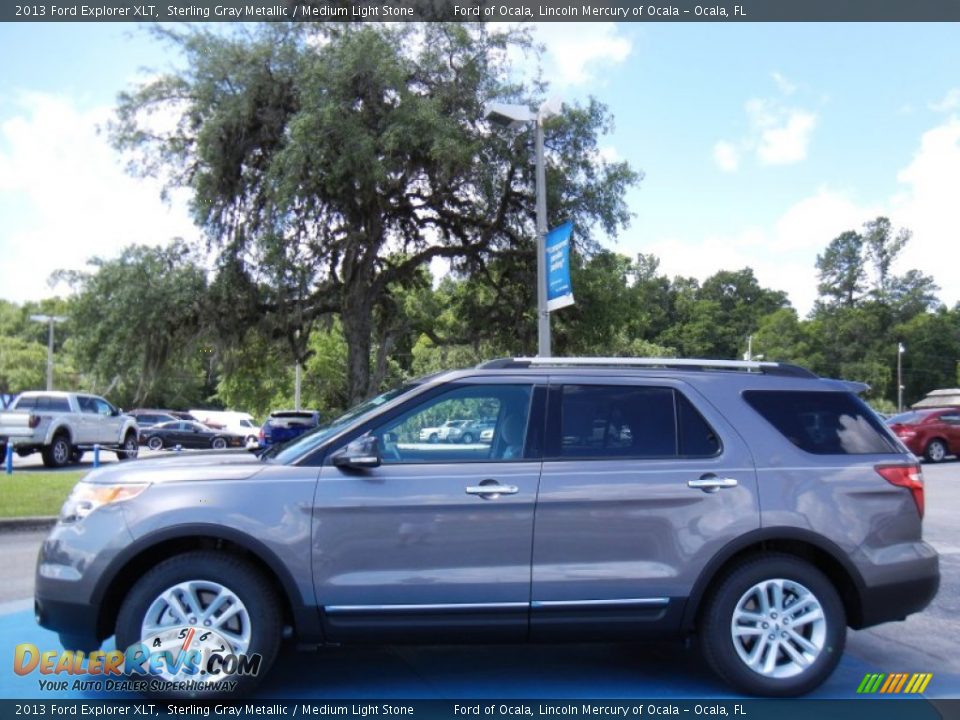 2013 Ford Explorer XLT Sterling Gray Metallic / Medium Light Stone Photo #2