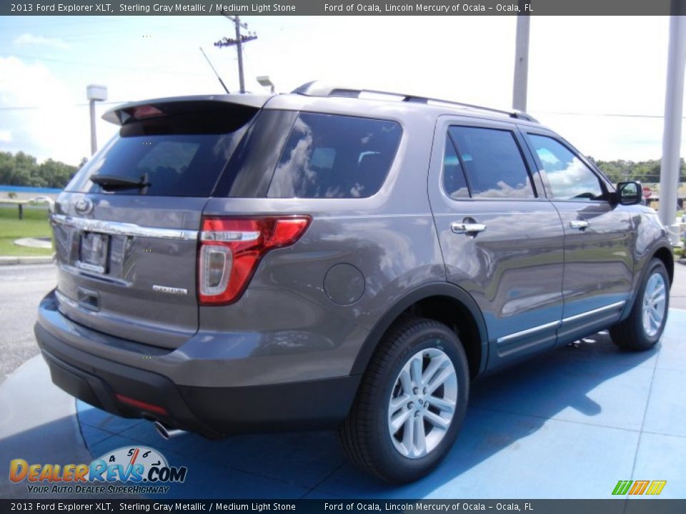2013 Ford Explorer XLT Sterling Gray Metallic / Medium Light Stone Photo #3