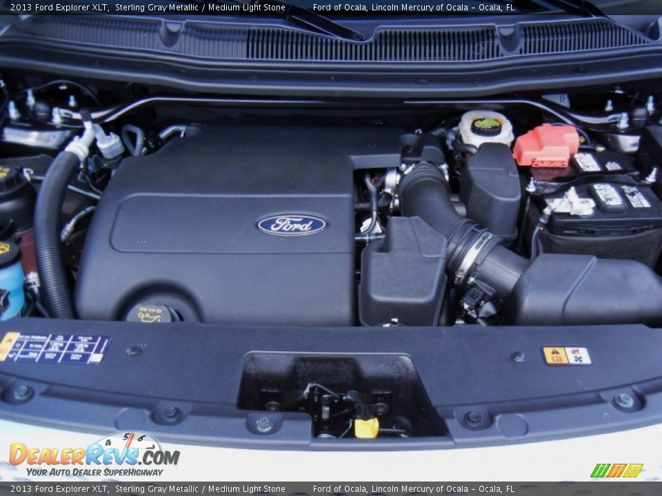 2013 Ford Explorer XLT Sterling Gray Metallic / Medium Light Stone Photo #12