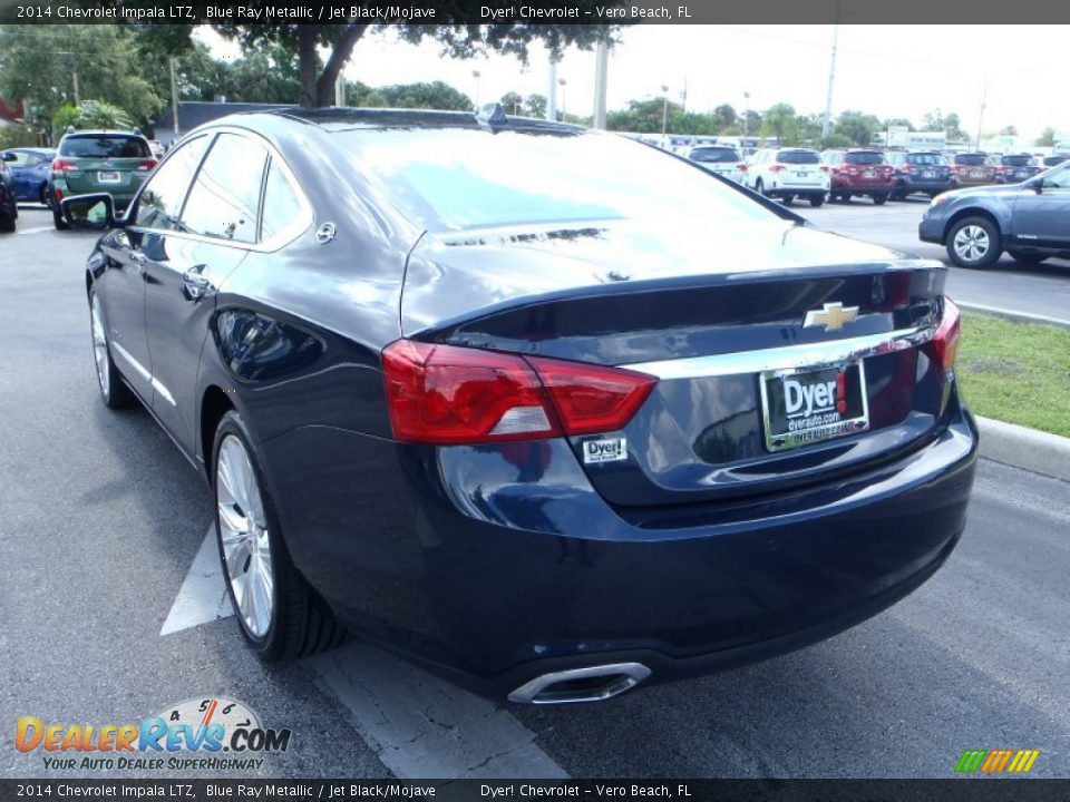 2014 Chevrolet Impala LTZ Blue Ray Metallic / Jet Black/Mojave Photo #4