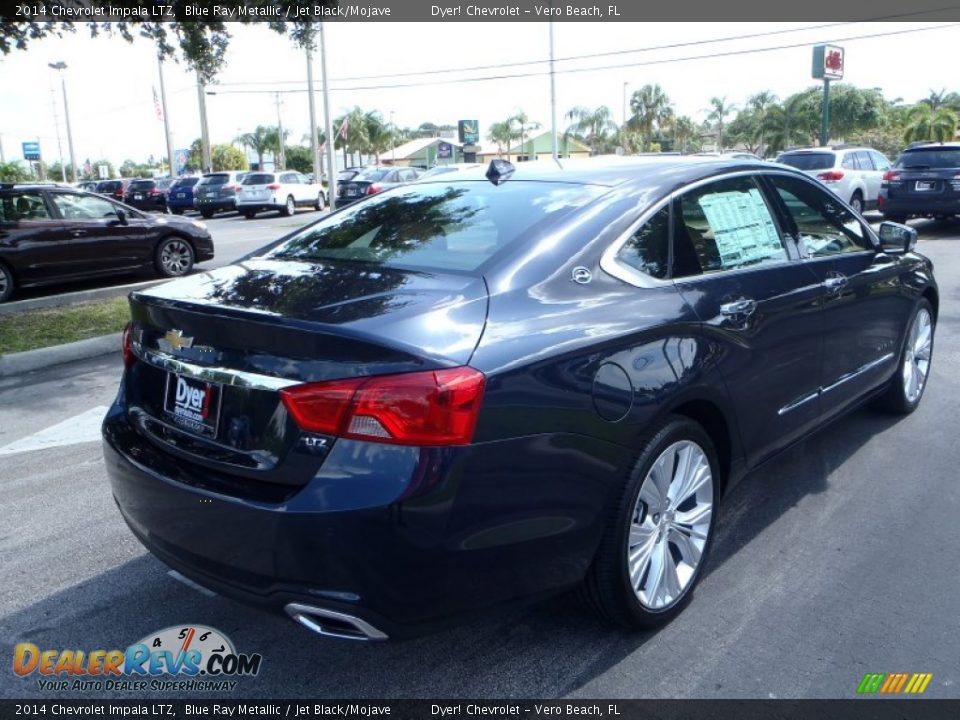 2014 Chevrolet Impala LTZ Blue Ray Metallic / Jet Black/Mojave Photo #7
