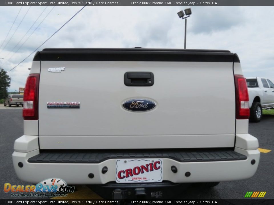 2008 Ford Explorer Sport Trac Limited White Suede / Dark Charcoal Photo #6