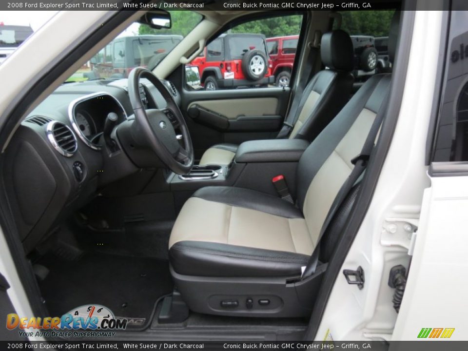 Front Seat of 2008 Ford Explorer Sport Trac Limited Photo #10